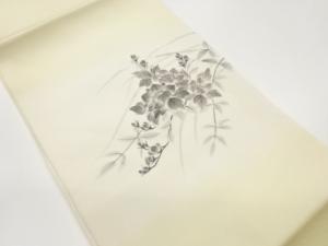 手描き花葉模様暈し名古屋帯